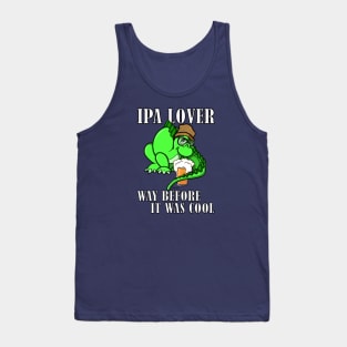 Funny Dino Dinosaur Beanie IPA Beer Lover Saurus Tank Top